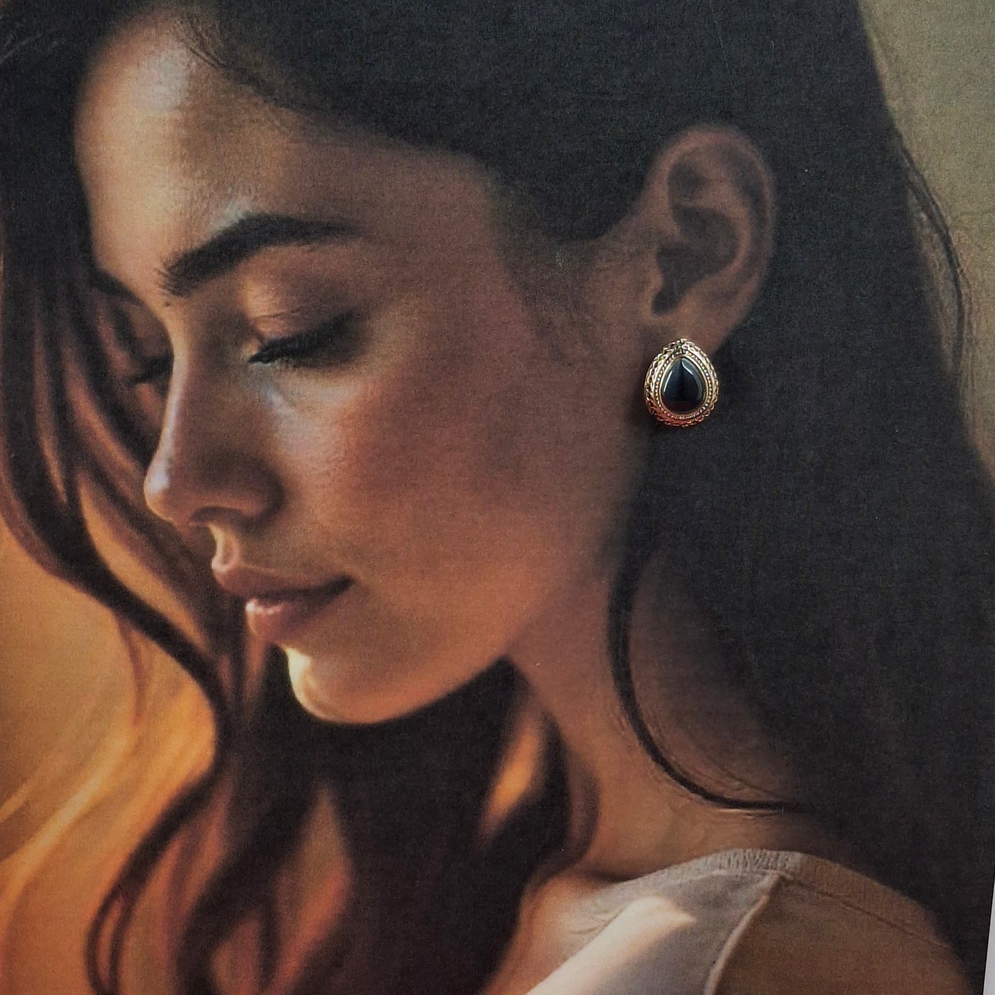 RoseGold Teardrop Studs - Kaanke