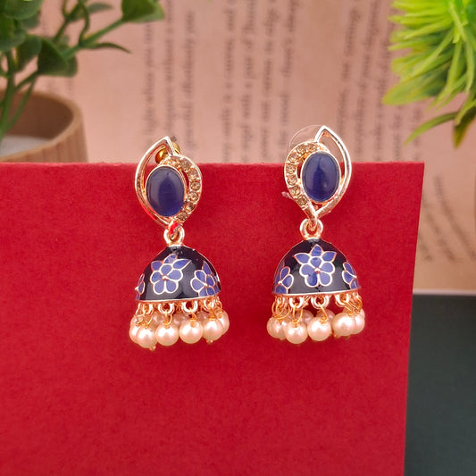 Floral Charm Jhumkas