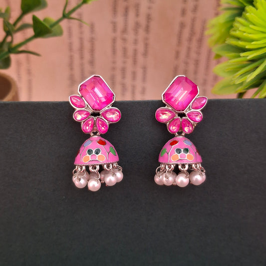 Floral Charm Jhumkas