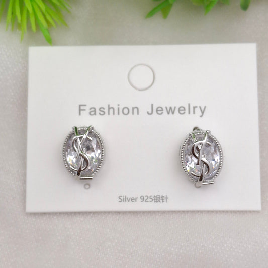 YSL Studs (Premium Silver Finish)