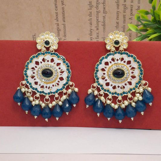Kundan Chandbali Earrings