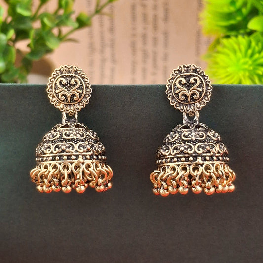 Antique Copper Jhumkas - Kaanke