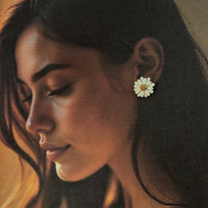 Trending Korean Flower Stud Earrings - Kaanke