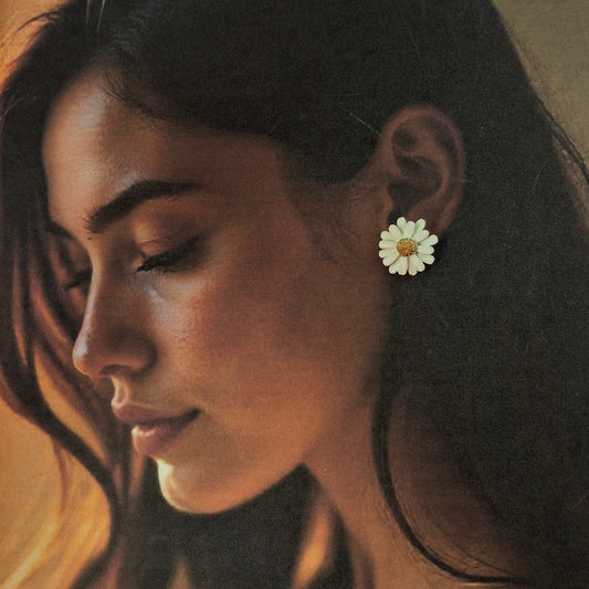 Trending Korean Flower Stud Earrings - Kaanke